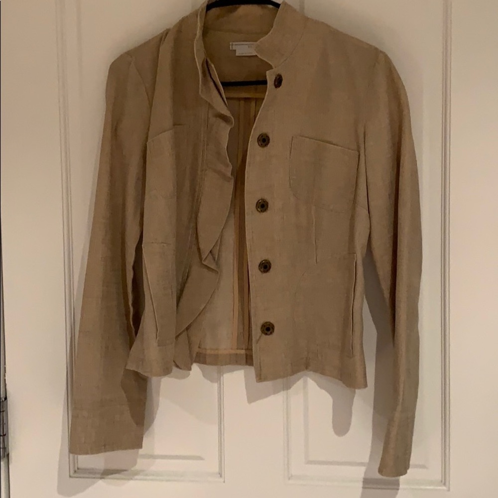 To The Max gold linen jacket